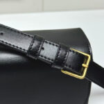 Sacs croisés en cuir de vache pour femmes avec quincaillerie dorée