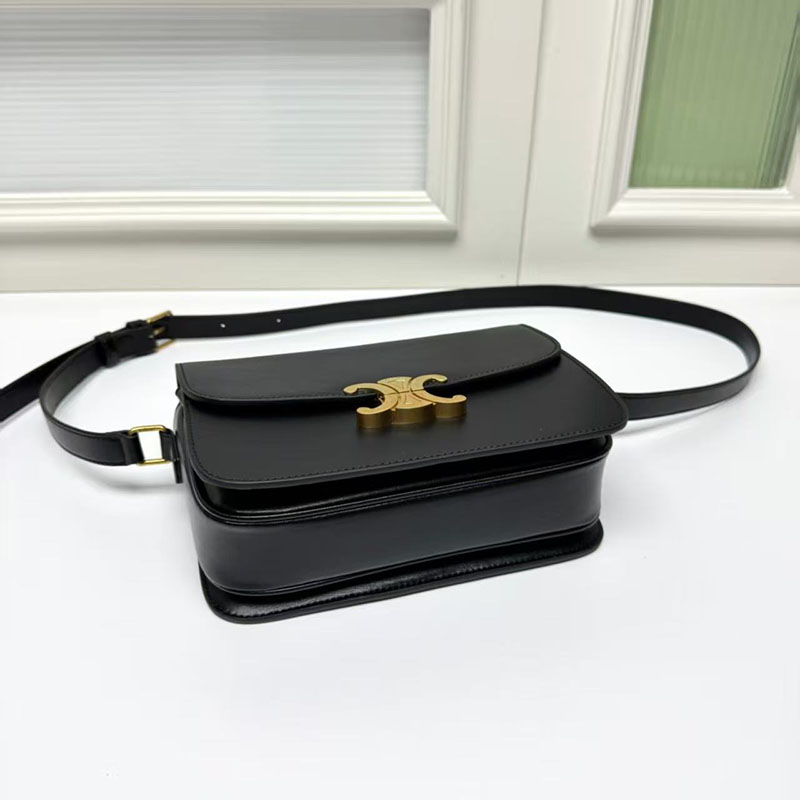 Sacs croisés en cuir de vache pour femmes avec quincaillerie dorée