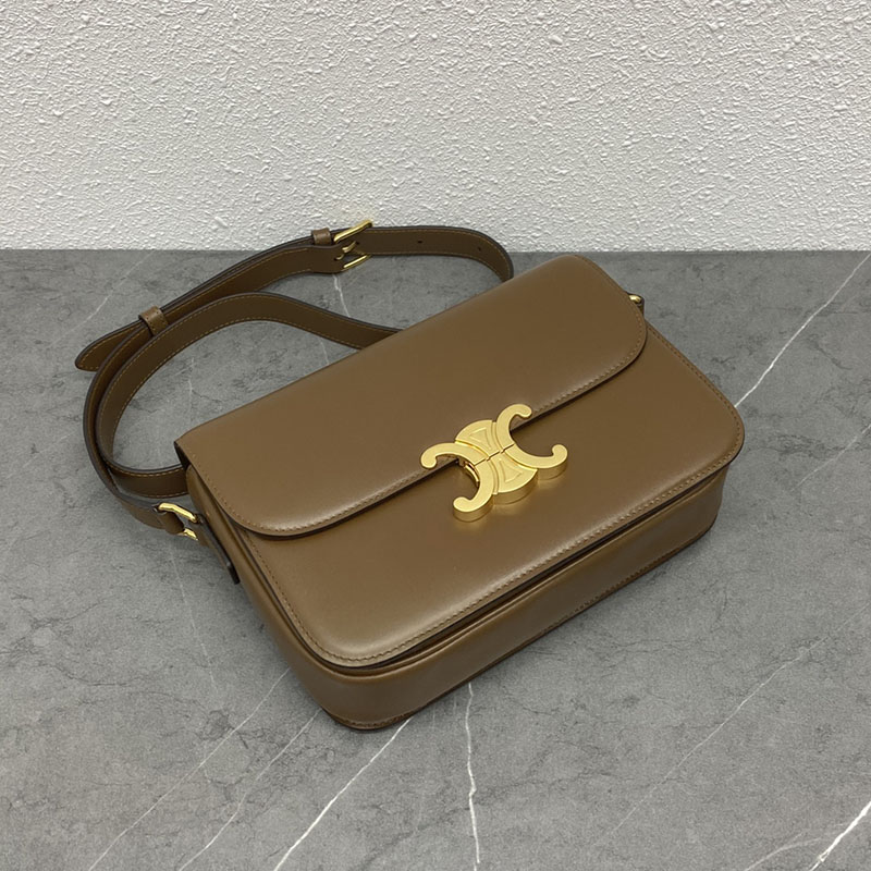 Sacs croisés en cuir de vache pour femmes avec quincaillerie dorée