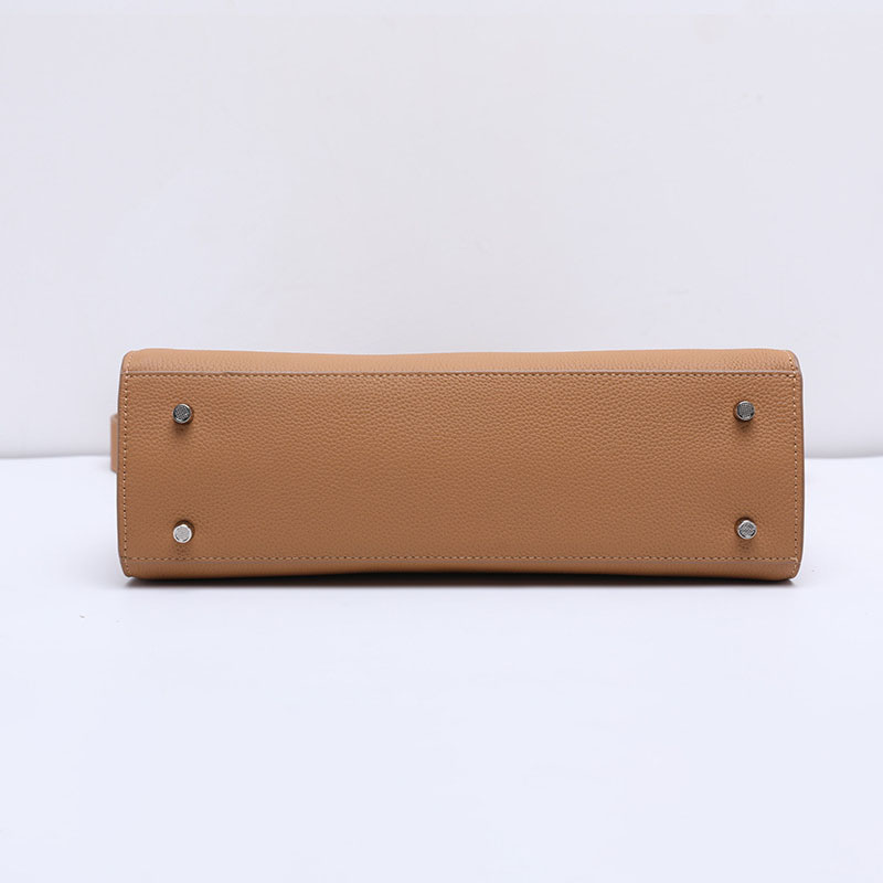 Sac à bandoulière minimaliste en cuir de grain supérieur pour femmes