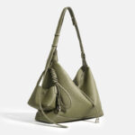 Women's Top-Grain Leather Crossbody Shoulder Hobo Bag