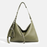 Women's Top-Grain Leather Crossbody Shoulder Hobo Bag