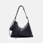 Sac hobo en cuir de grain supérieur tanné au végétal pour femmes