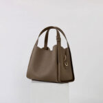 Women's Vintage Top-Grain Leather Bucket Handbag