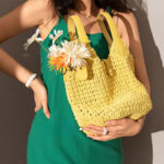 Sac à dos en corde cirée tissée pour femmes