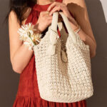 Sac à dos en corde cirée tissée pour femmes