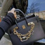 Sacs à main en cuir Epsom pour femmes, avec quincaillerie dorée photo review