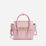 Women's Minimalist Genuine Leather Wing-Shaped Crossbody Handbag In Gold Hardware