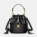 Minimalistische Bucket Bag aus feinstem Leder für Damen