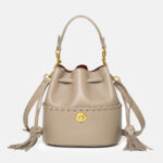 Minimalistische Bucket Bag aus feinstem Leder für Damen