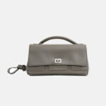 Sac à main minime pour femmes en cuir de grain supérieur avec fermoir à verrou