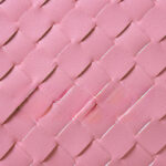 Women's Minimalist Woven Split Leather Shoulder Tote Handbag In Gold Hardware