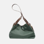 Sac hobo en cuir de grain supérieur en forme d'oreiller pour femmes