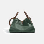 Sac hobo en cuir de grain supérieur en forme d'oreiller pour femmes
