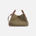 Sac hobo en cuir de grain supérieur en forme d'oreiller pour femmes