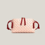 Women's Vintage Woven Split Leather Crossbody Bag