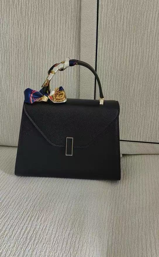 Minimalistische Damen Leder Schloss-Verschluss Crossbody Top Handle Tasche photo review