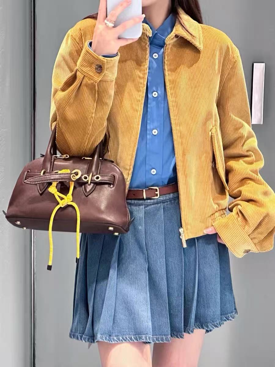 Women's Vintage Genuine Leather Shell-Shaped Top Handle Bag photo review
