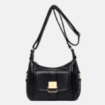 Women's Buckle Shoulder Messenger Bags in Vegan Leather