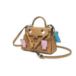Women's Epsom Mosaic Pixel Doll Top Handle Bag In Silver Hardware