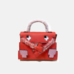 Women's Epsom Mosaic Pixel Doll Top Handle Bag In Silver Hardware