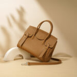 Women's Minimalist Lychee Top-Grain Leather Handbag