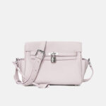 Women's Minimalist Top-Grain Leather Crossbody Bag In Silver Hardware
