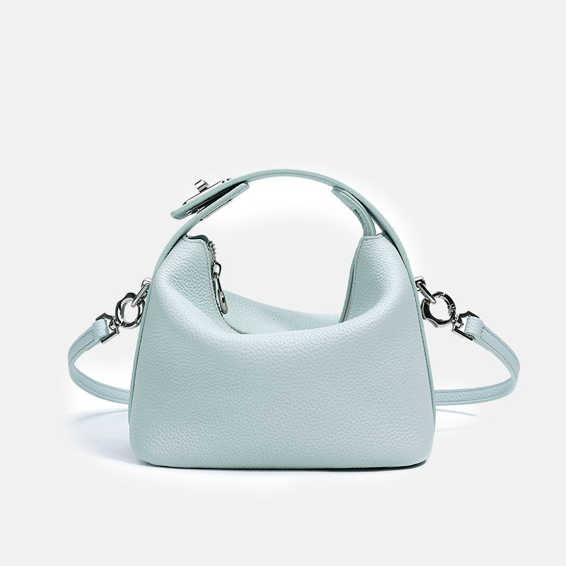 Sac à main minimaliste à bandoulière en cuir de grain supérieur pour femmes