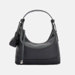Minimalistische Damen Umhängetasche aus feinstem Leder mit Reißverschluss