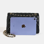 Women's Quilted Lambskin Leather Chain Crossbody Bag In Gold Hardware