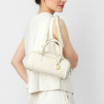Sac à main vintage en cuir véritable avec bandoulière Boston pour femmes