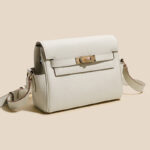 Women's Vintage Top-Grain Leather Crossbody Bag In Gold Hardware