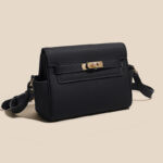 Women's Vintage Top-Grain Leather Crossbody Bag In Gold Hardware