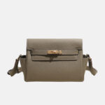 Women's Vintage Top-Grain Leather Crossbody Bag In Gold Hardware