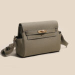 Women's Vintage Top-Grain Leather Crossbody Bag In Gold Hardware