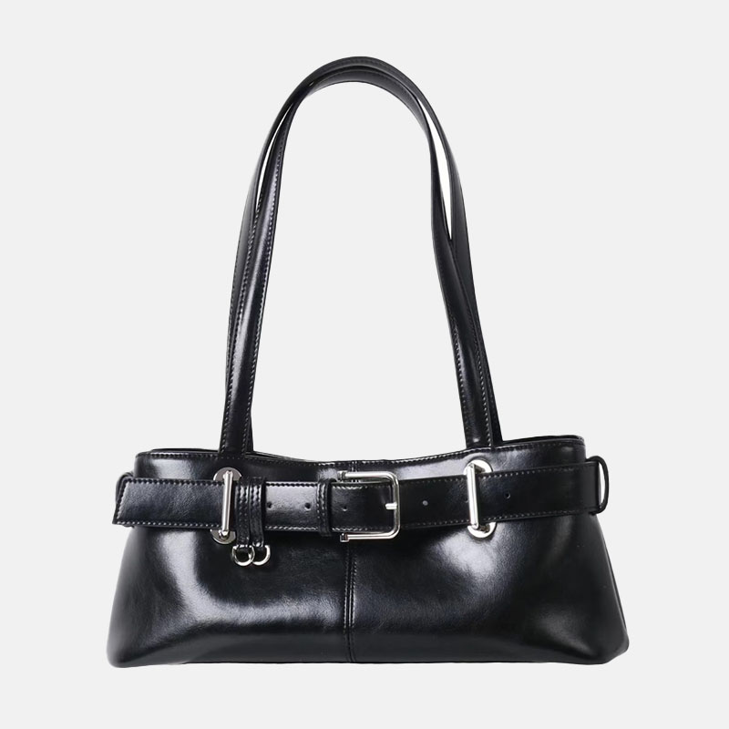 Sac à bandoulière en cuir fendu ciré Vintage pour femmes
