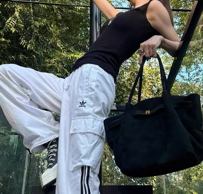 Grand sac fourre-tout en cuir daim en forme de boulette pour femmes photo review