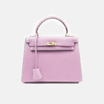 Women's Minimalist Epsom Genuine Leather Top Handle Bag In Gold Hardware