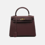 Women's Minimalist Epsom Genuine Leather Top Handle Bag In Gold Hardware