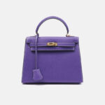 Women's Minimalist Epsom Genuine Leather Top Handle Bag In Gold Hardware