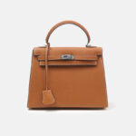 Sac à main en cuir véritable Minimalist Epsom pour femme, avec des accessoires en argent