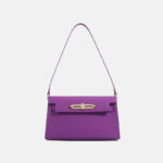 Women's Minimalist Epsom Leather Shoulder Bag In Gold Hardware