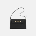Women's Minimalist Epsom Leather Shoulder Bag In Gold Hardware