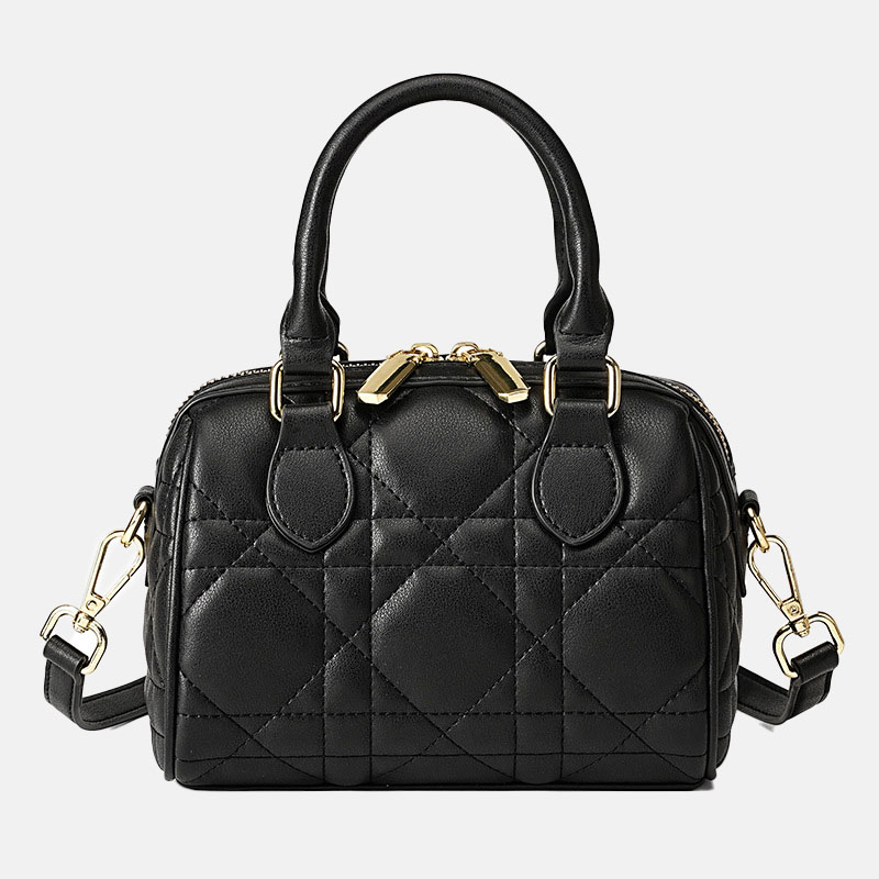 Petit sac à main en cuir matelassé Boston pour femmes