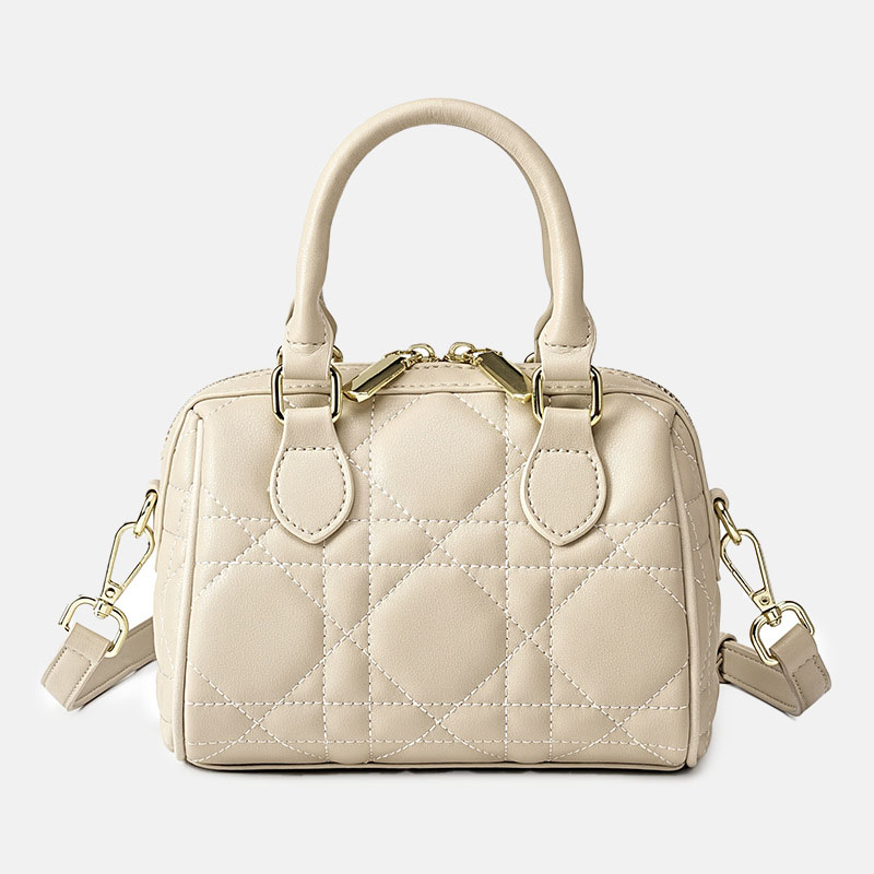 Petit sac à main en cuir matelassé Boston pour femmes