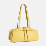 Damen Baguette-Tasche aus feinstem Leder in Form eines Kissens