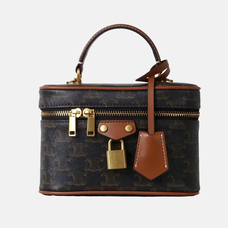 Sac à main supérieur en cuir imprimé vintage de la femme, avec des ferrures en or