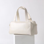 Sac à main Boston en cuir vintage de grain supérieur pour femmes