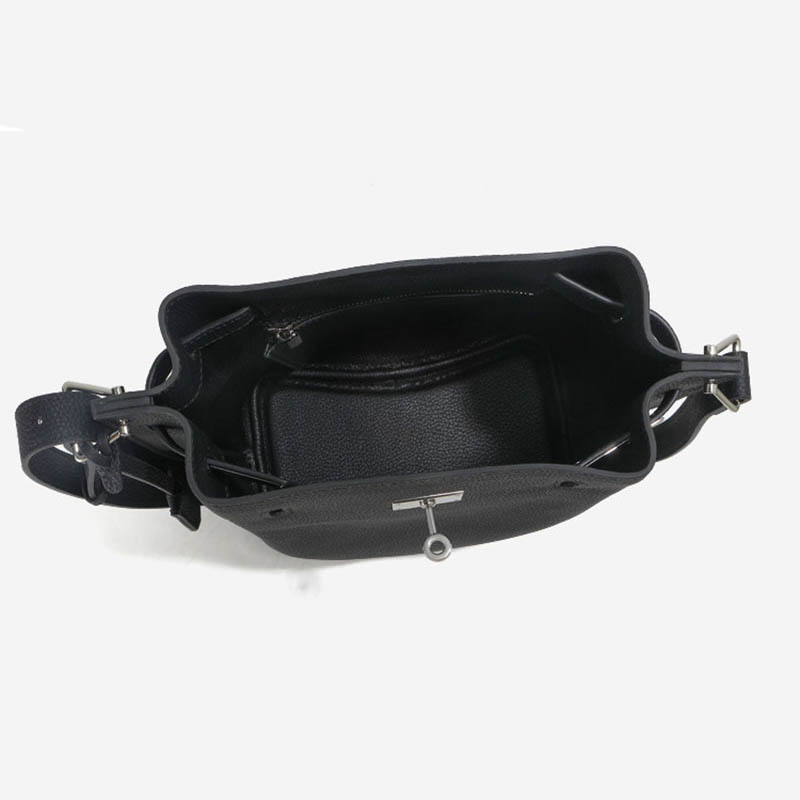 Sac à main en cuir vintage de grain supérieur avec fermeture en argent pour femmes
