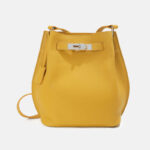 Sac à main en cuir vintage de grain supérieur avec fermeture en argent pour femmes